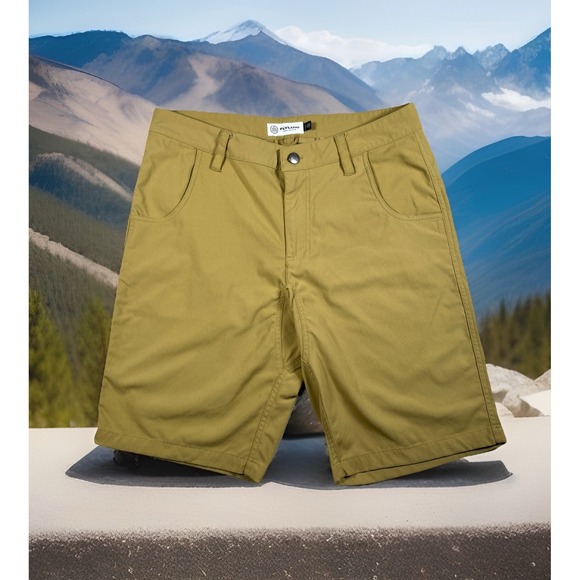 Flylow Hot Tub Short Men's M Rye‎ Hybrid Hiking Cycling MTB 11" QuickDry Stretch - Picture 1 of 9